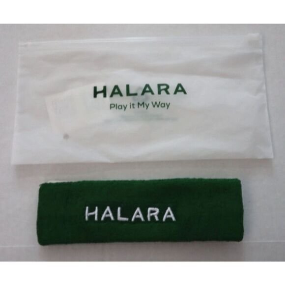 Halara Unisex White Reusable Canvas Top Handle Tote Bag w/Terrycloth Headband - Picture 4 of 5